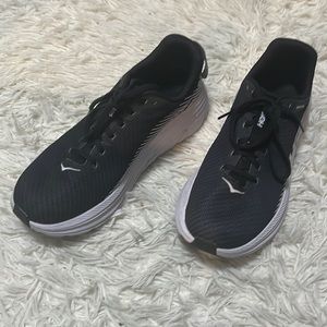Hoka Black and White Shoes